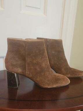 Ann Taylor Rich Brown Ankle Booties